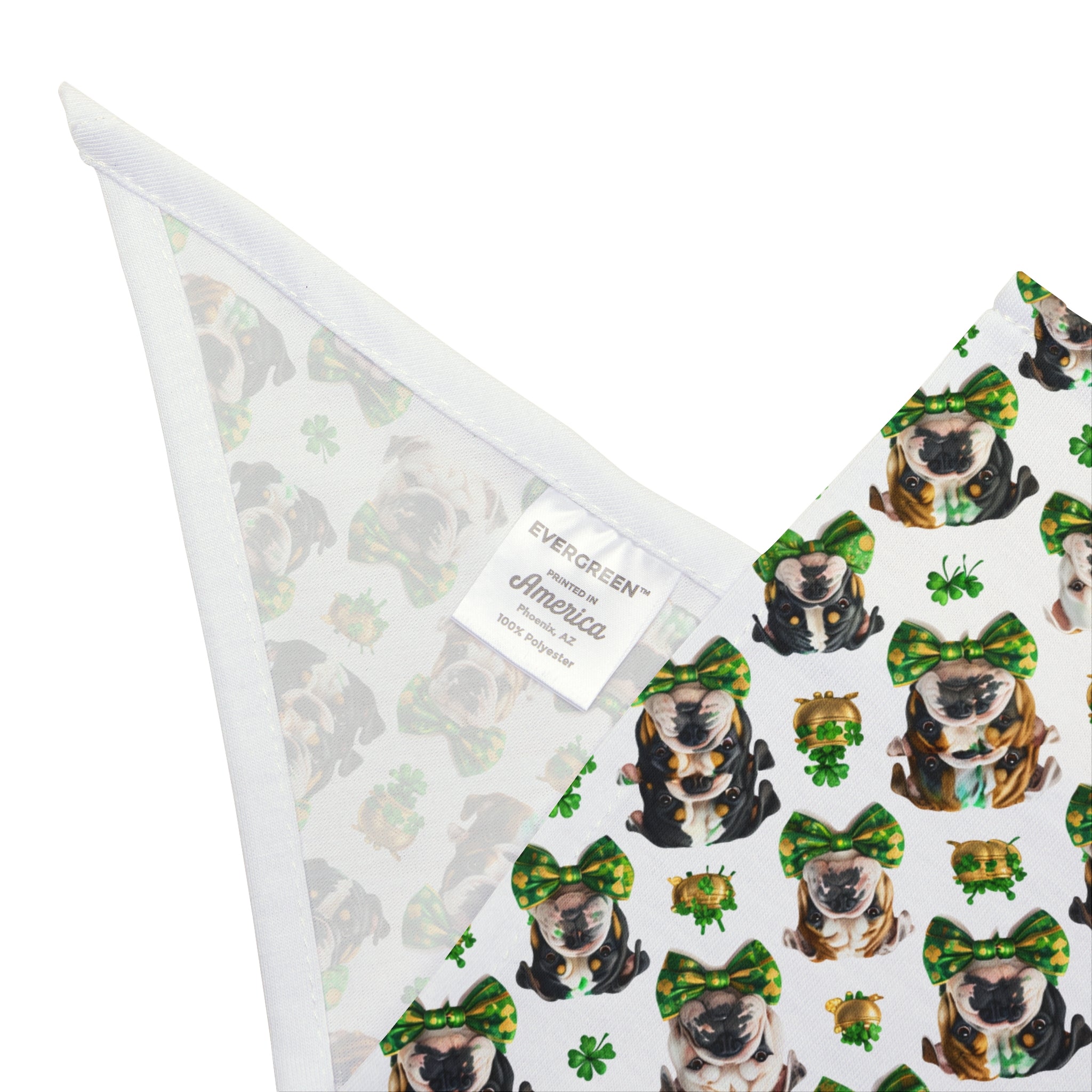 St. Patrick's Day Dog Bandana (English)