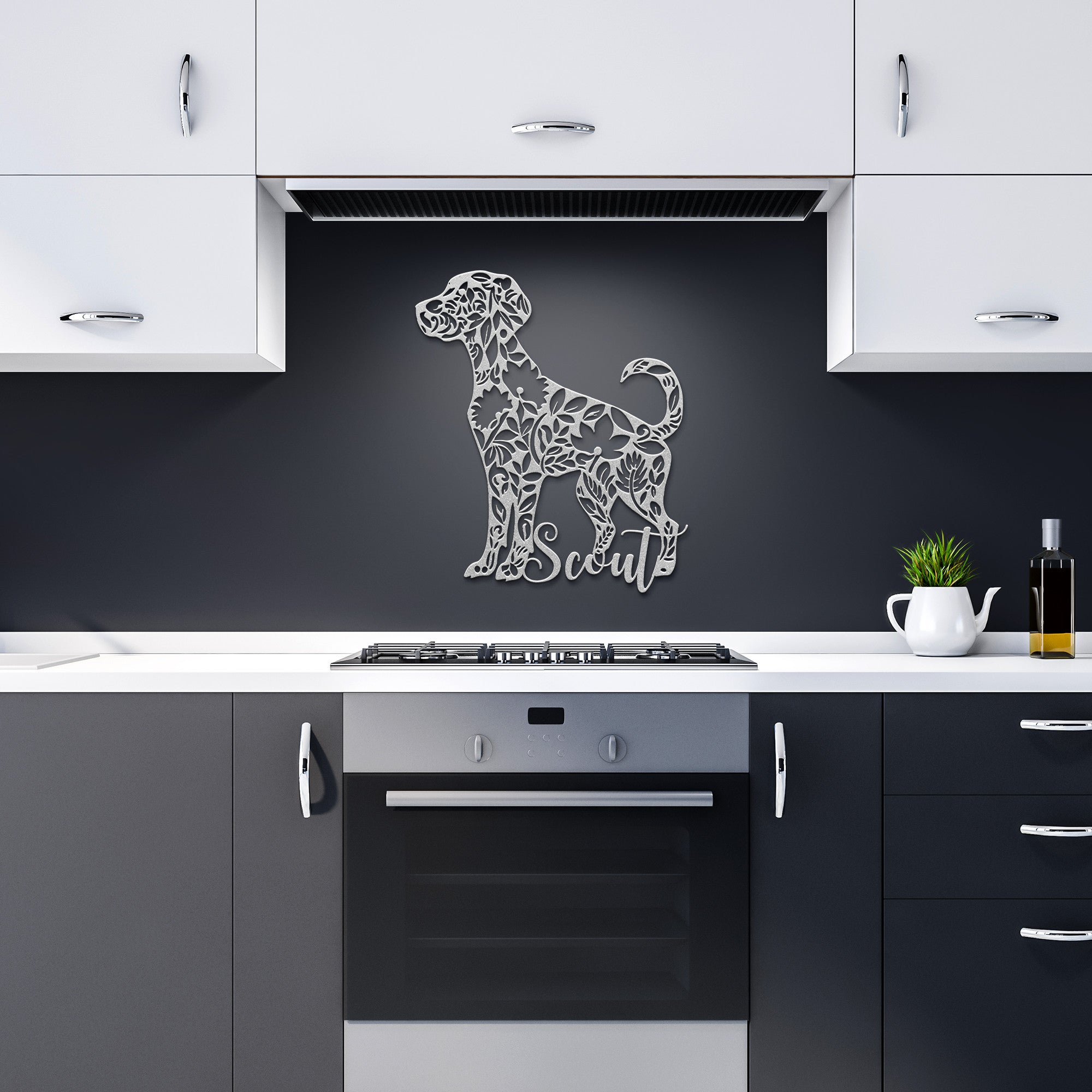 Custom Dog Metal Wall Sign (Scout)