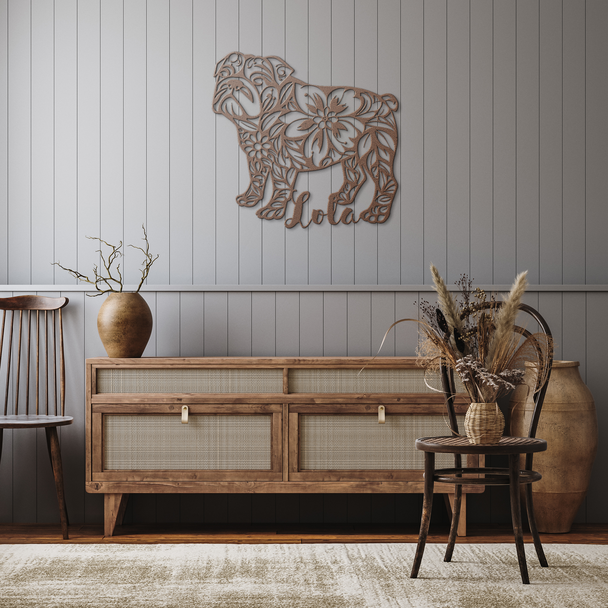 Custom_Metal_Bulldog_Sign_English_-_Lo_Copper_Rustic_Hallway_Mockup.png_15618292
