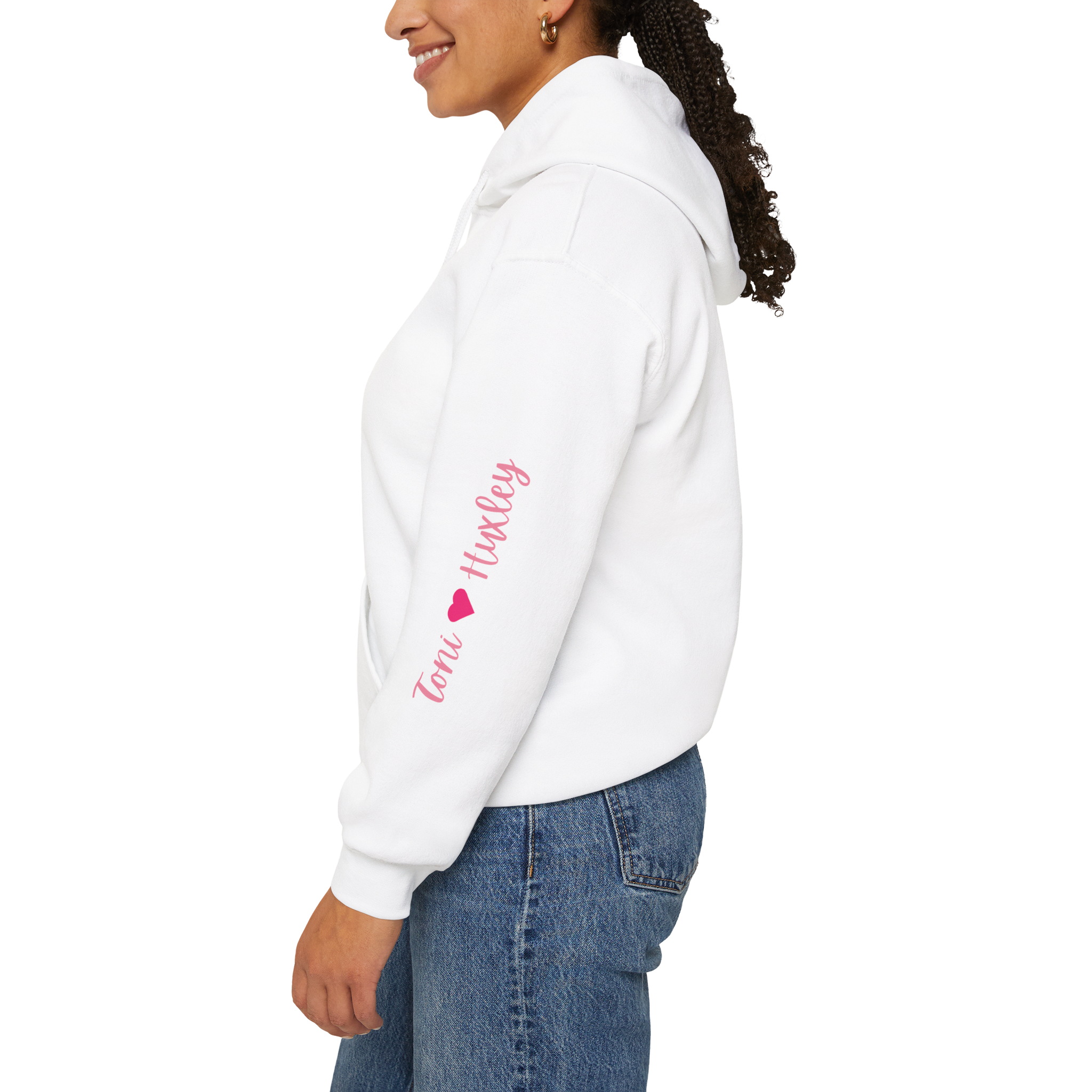 Personalized Paw-fect Love Valentine’s Unisex Heavy Blend™ Hooded Sweatshirt (French)