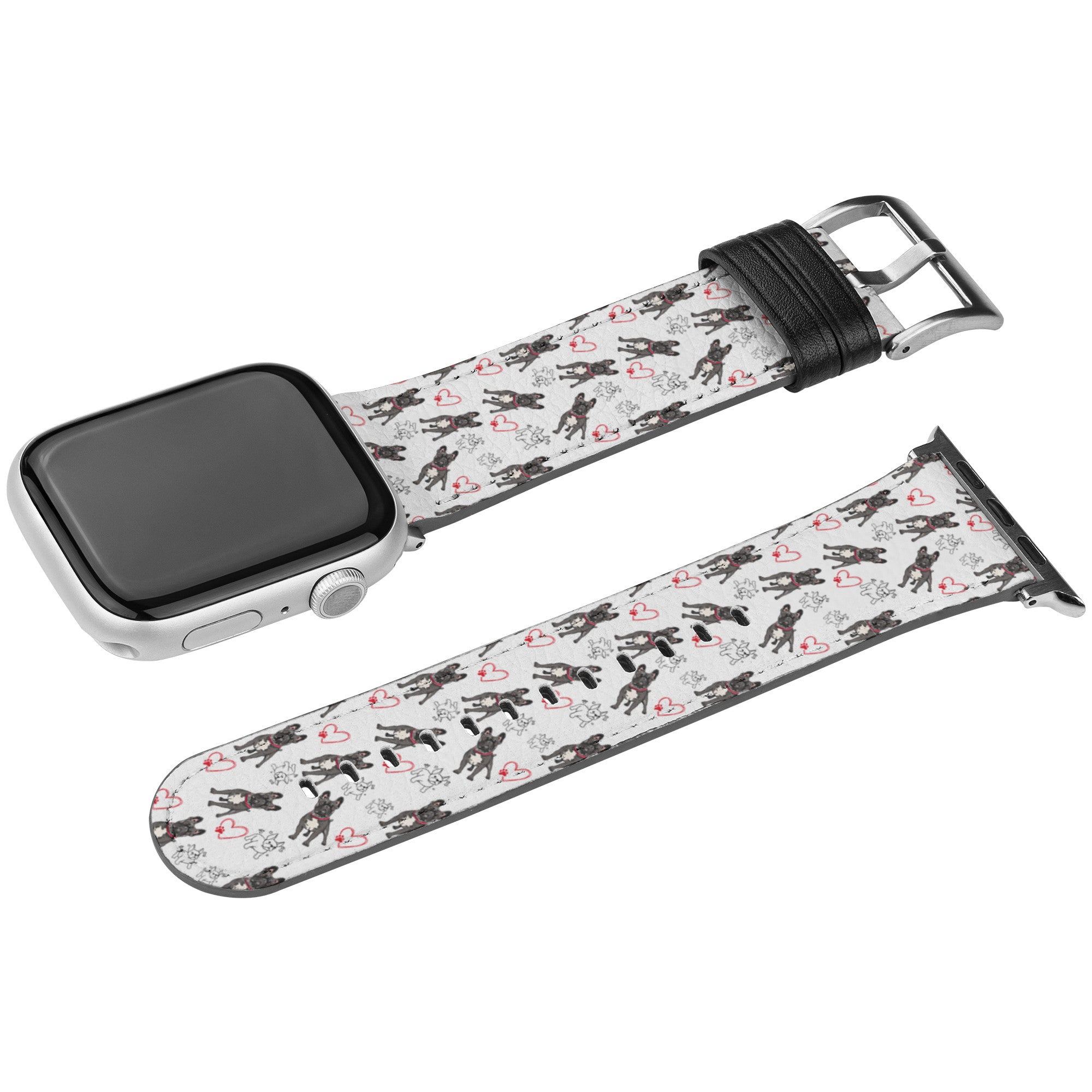 Tipsy Bully Bulldog Apple Watch Band (French/red)
