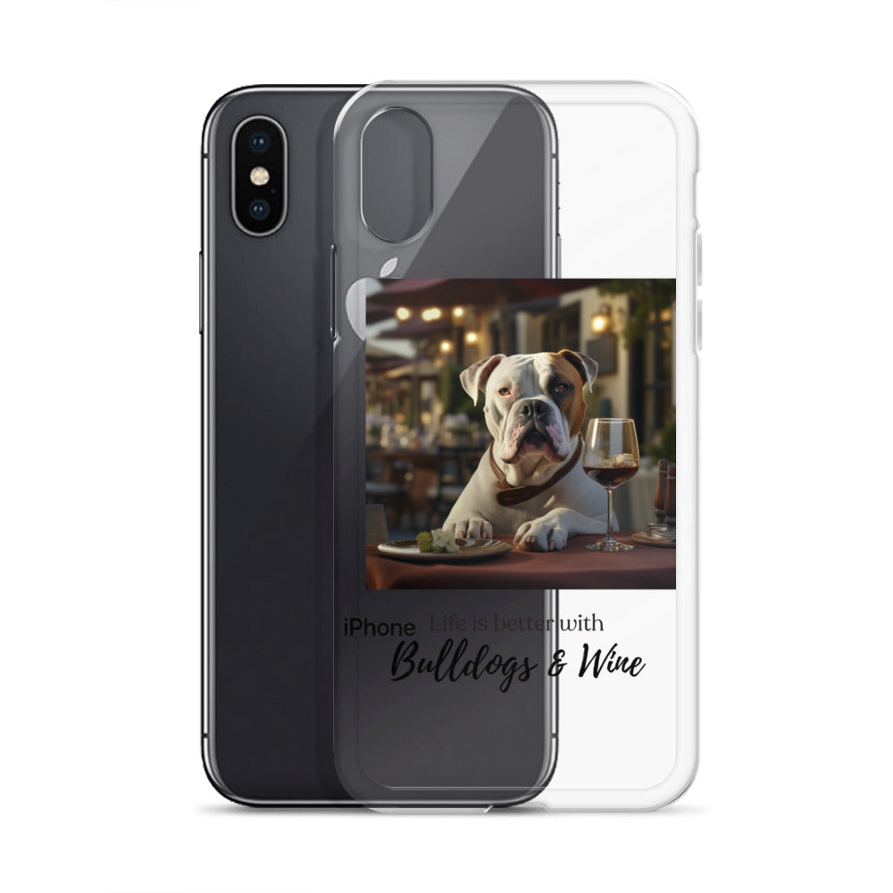 Clear Case for iPhone® - Life is Better - American Bulldog