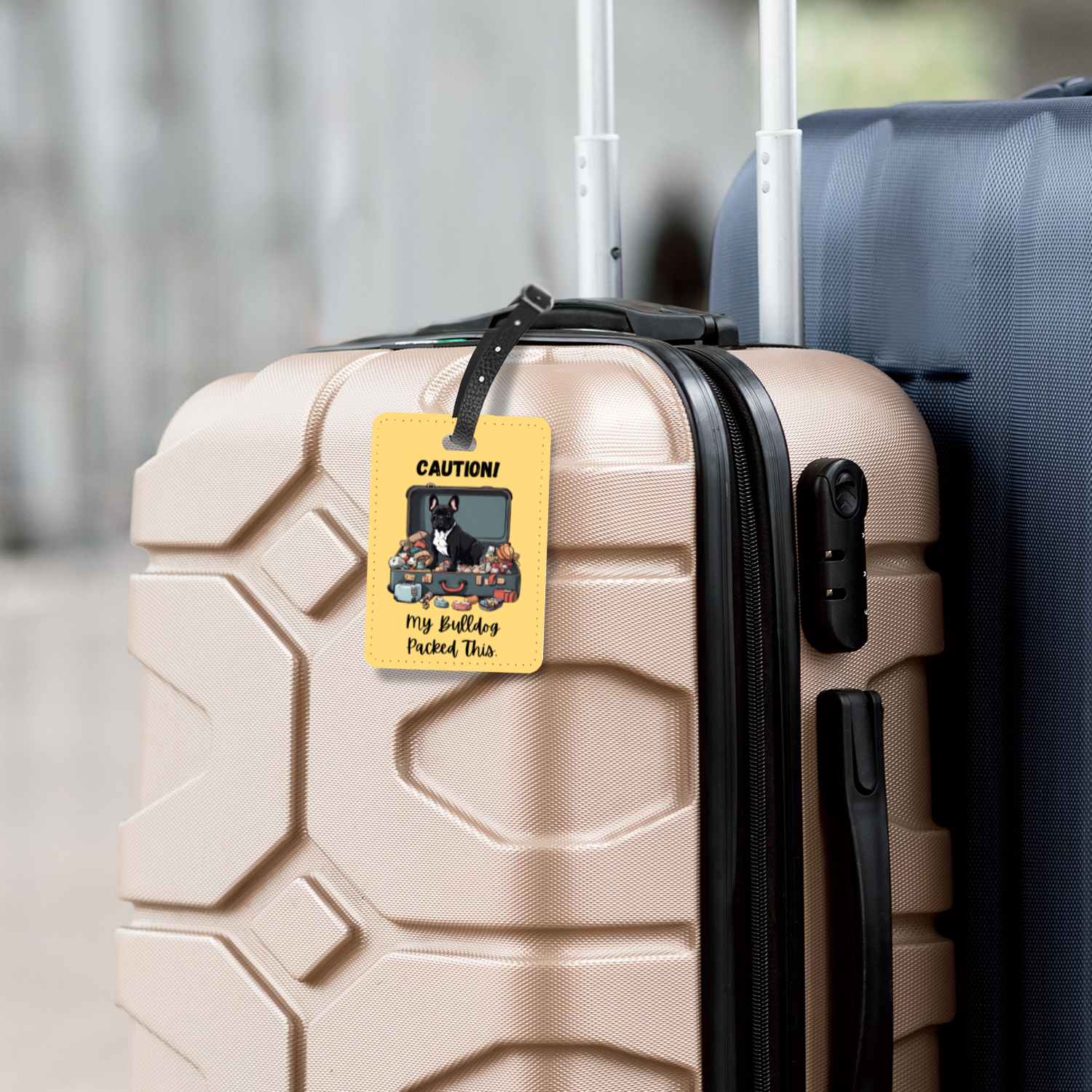 Bulldog Luggage Tags (French/Black)