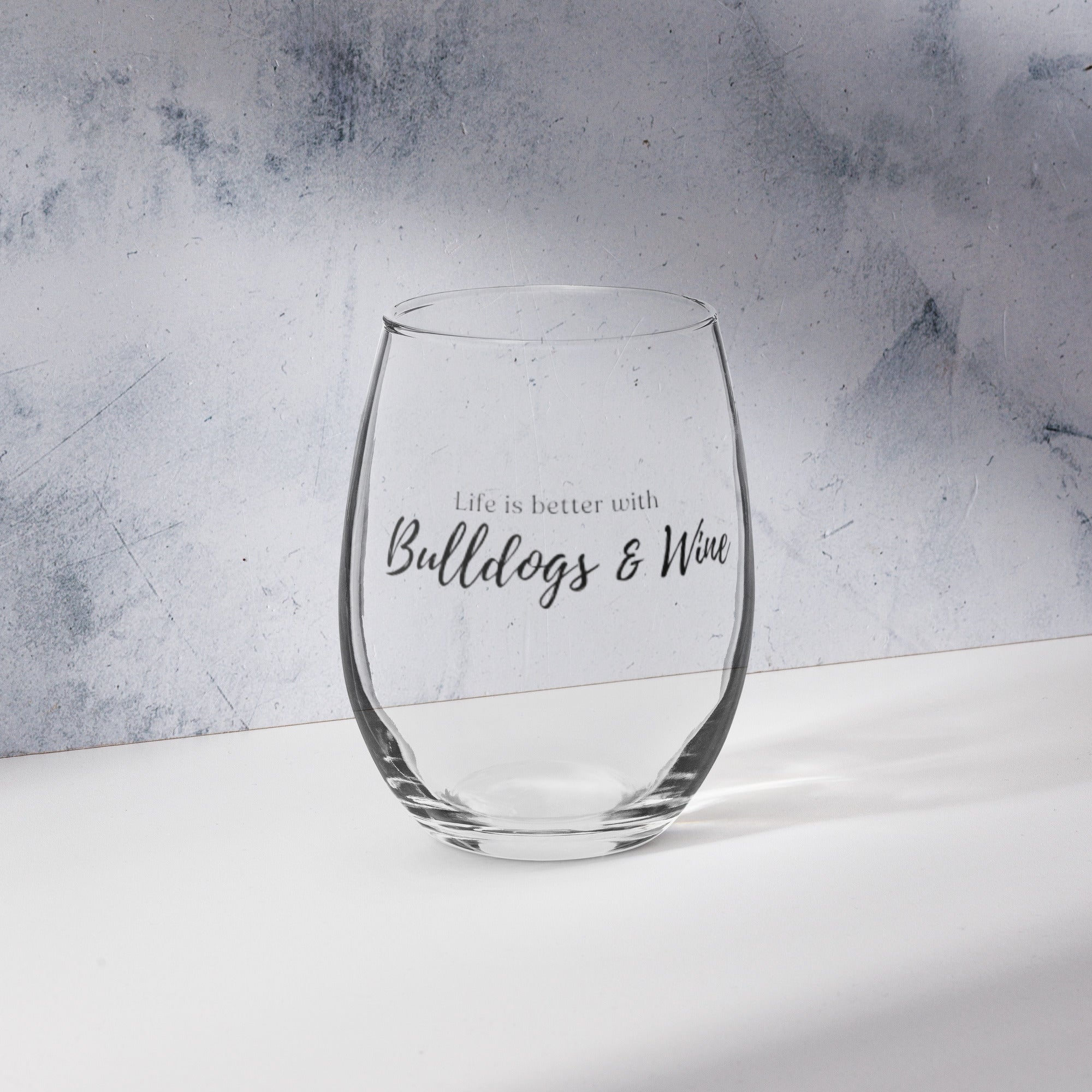 Stemless wine glass - Life is Better