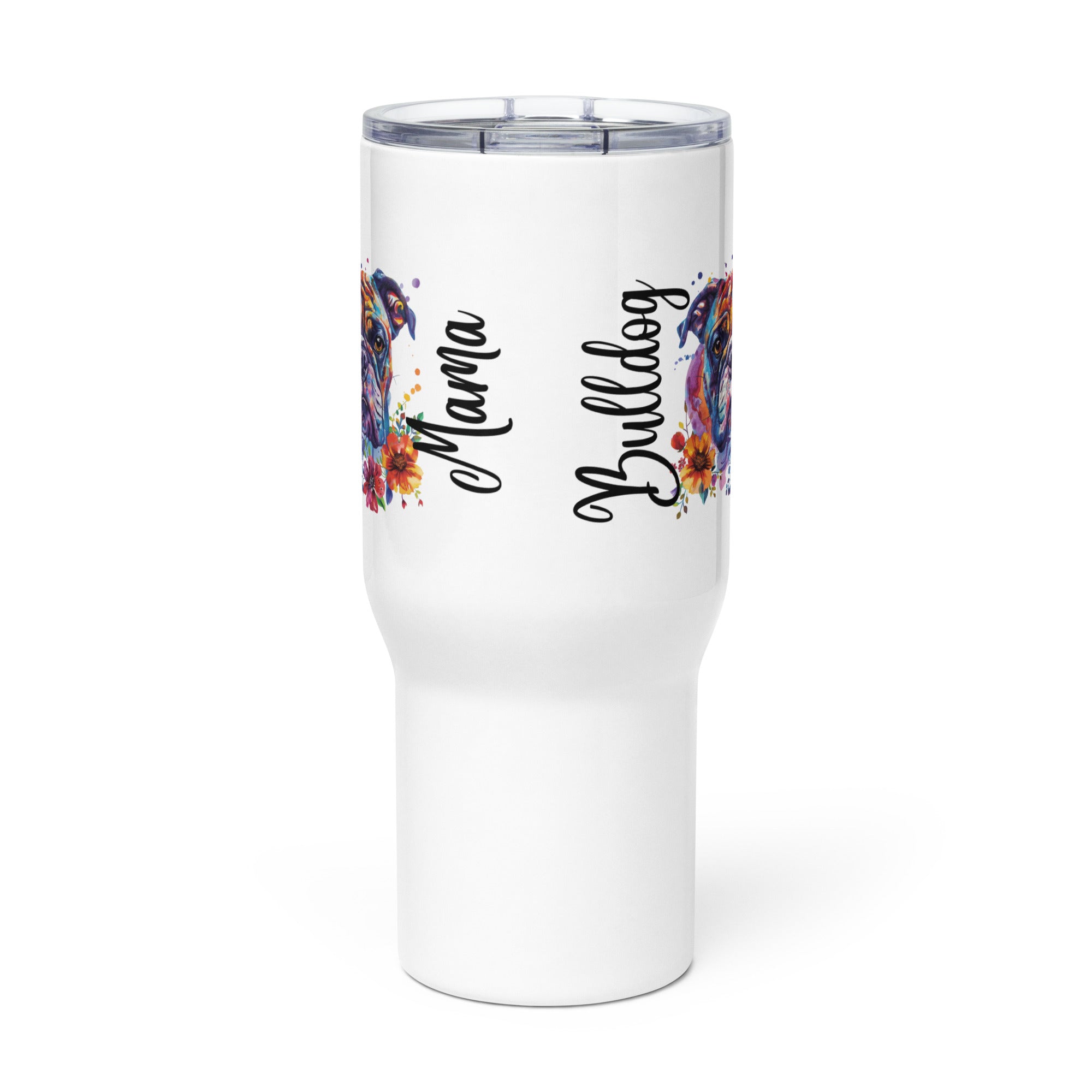 "Bulldog Mama" Travel Tumbler (English)