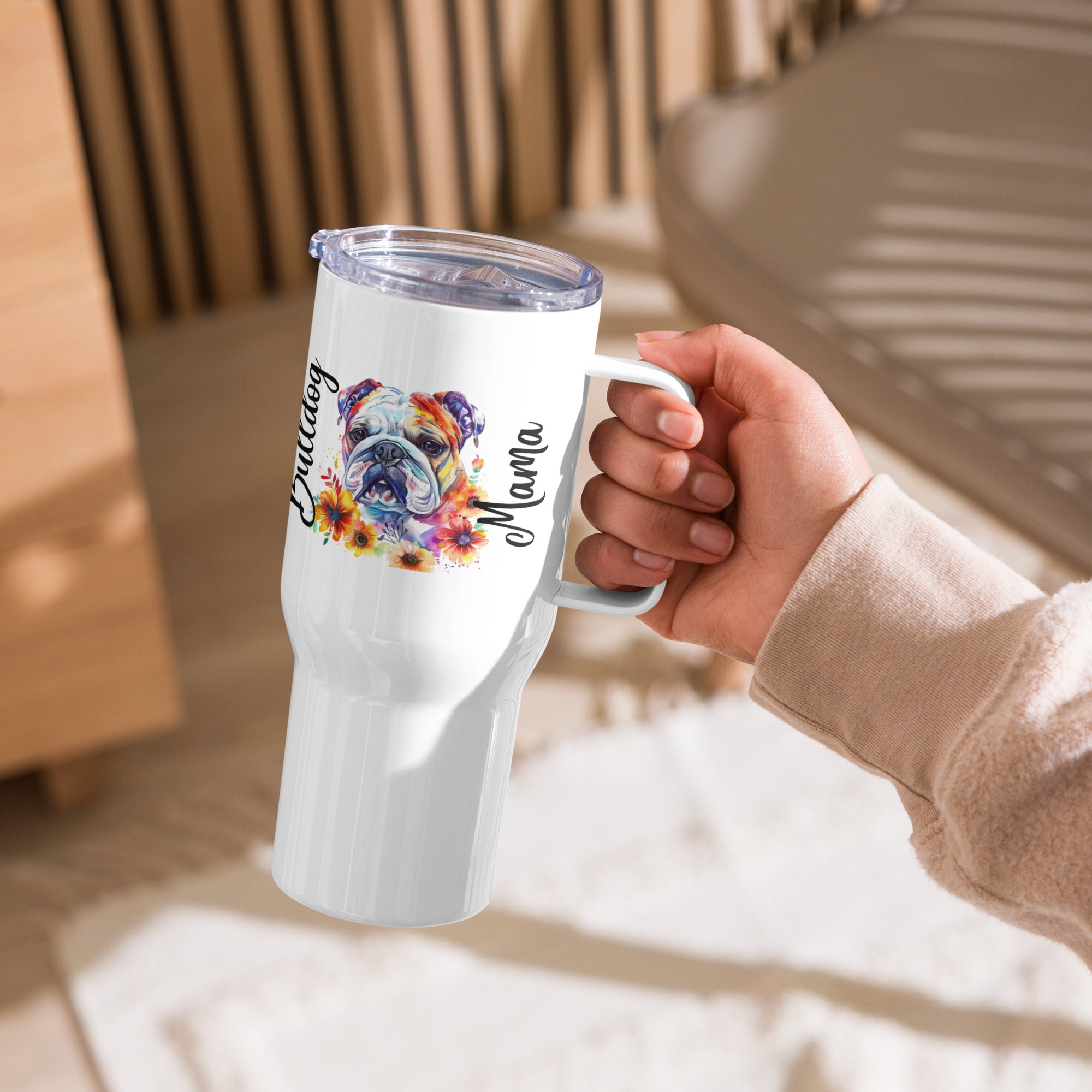 "Bulldog Mama" Travel Tumbler