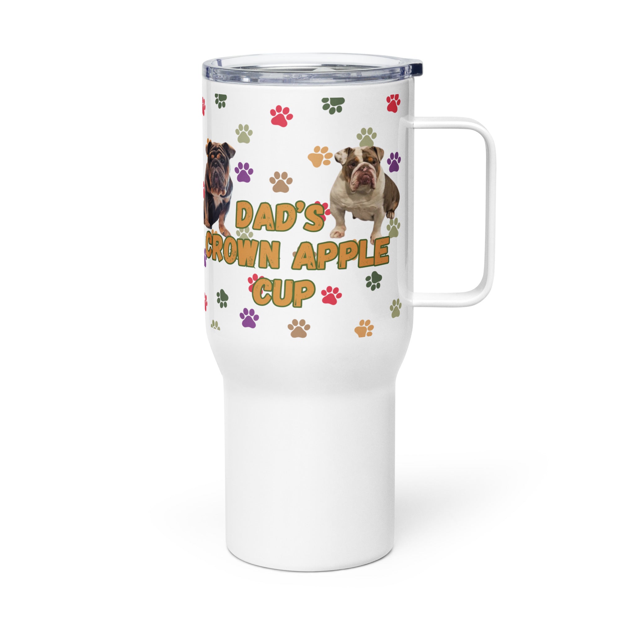 Travel mug with a handle (Heather)