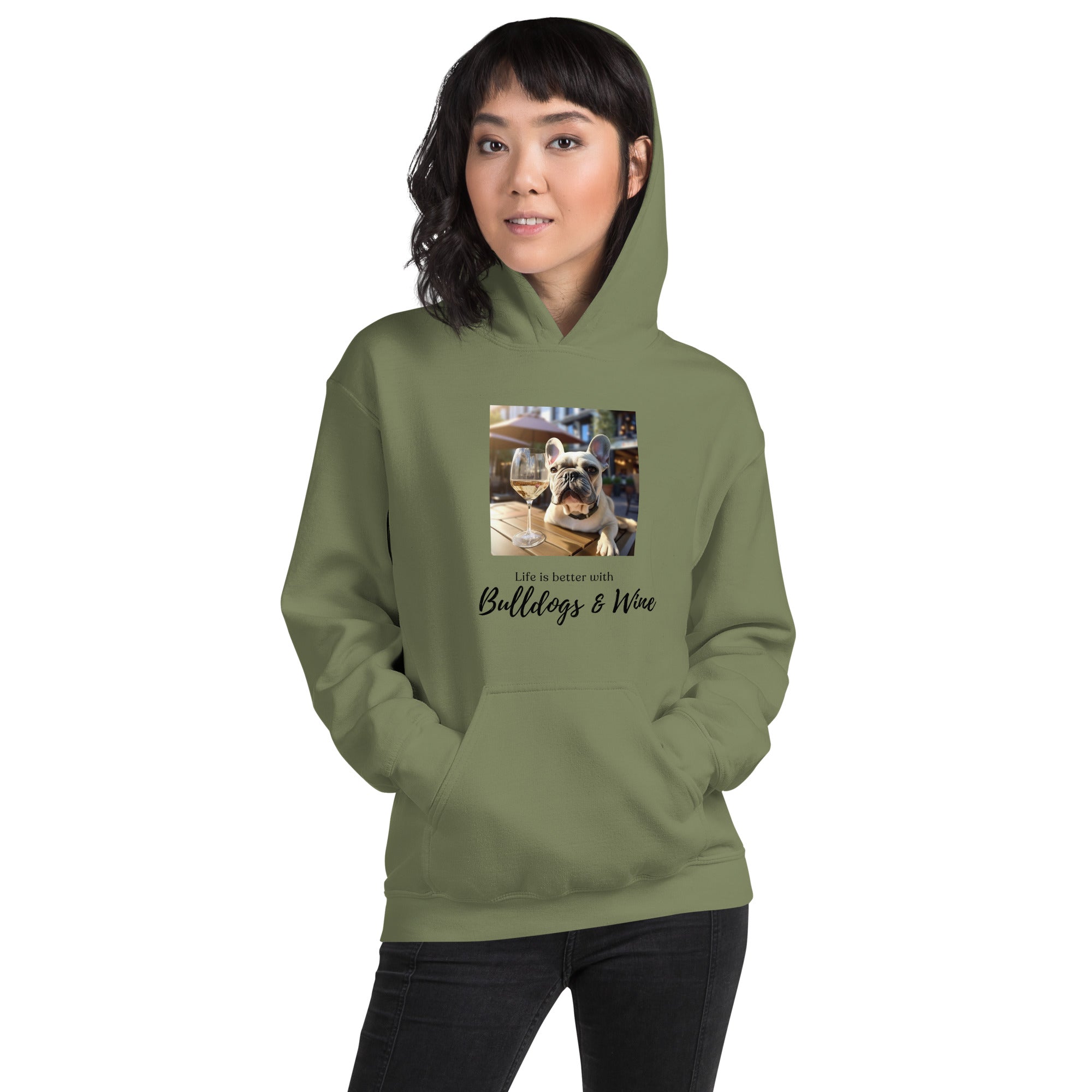 Unisex Hoodie - Life is Better - French Bulldog