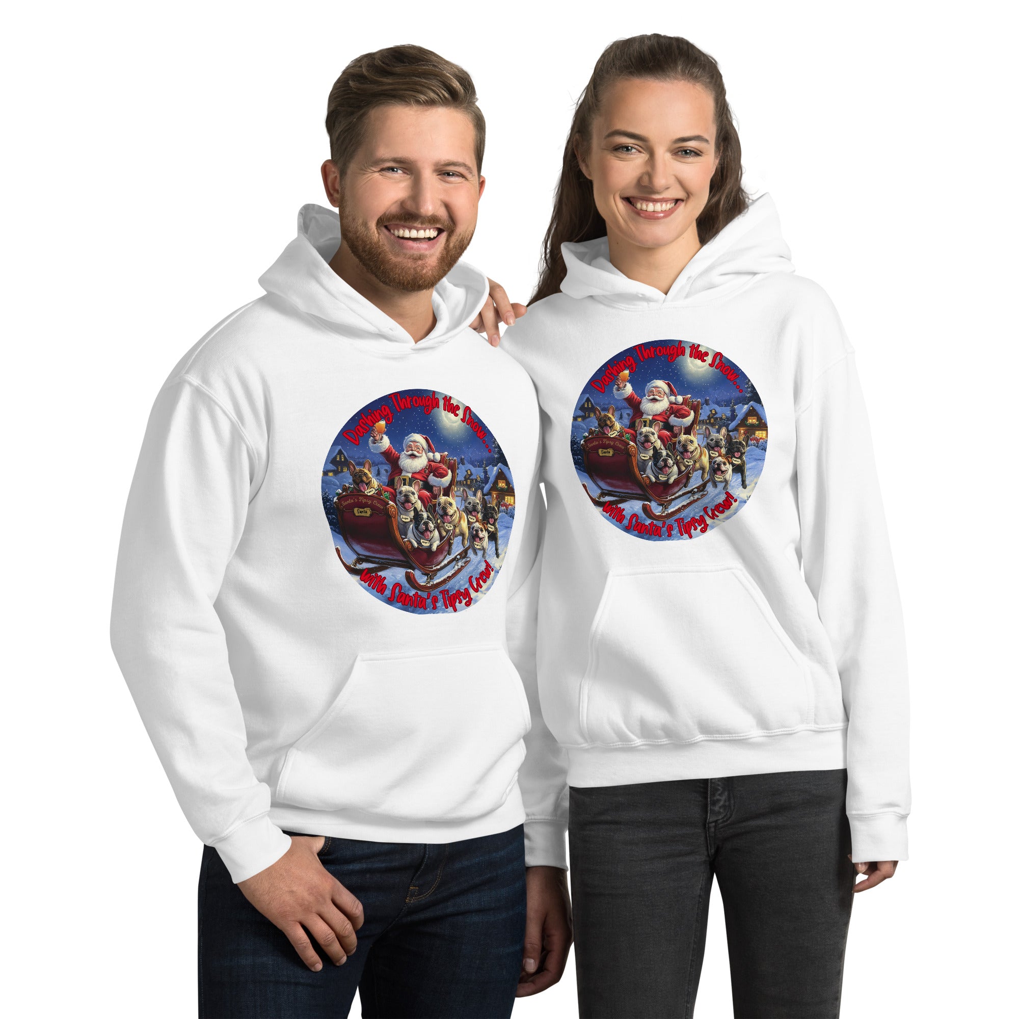 Santa's Tipsy Crew Hoodie (French)