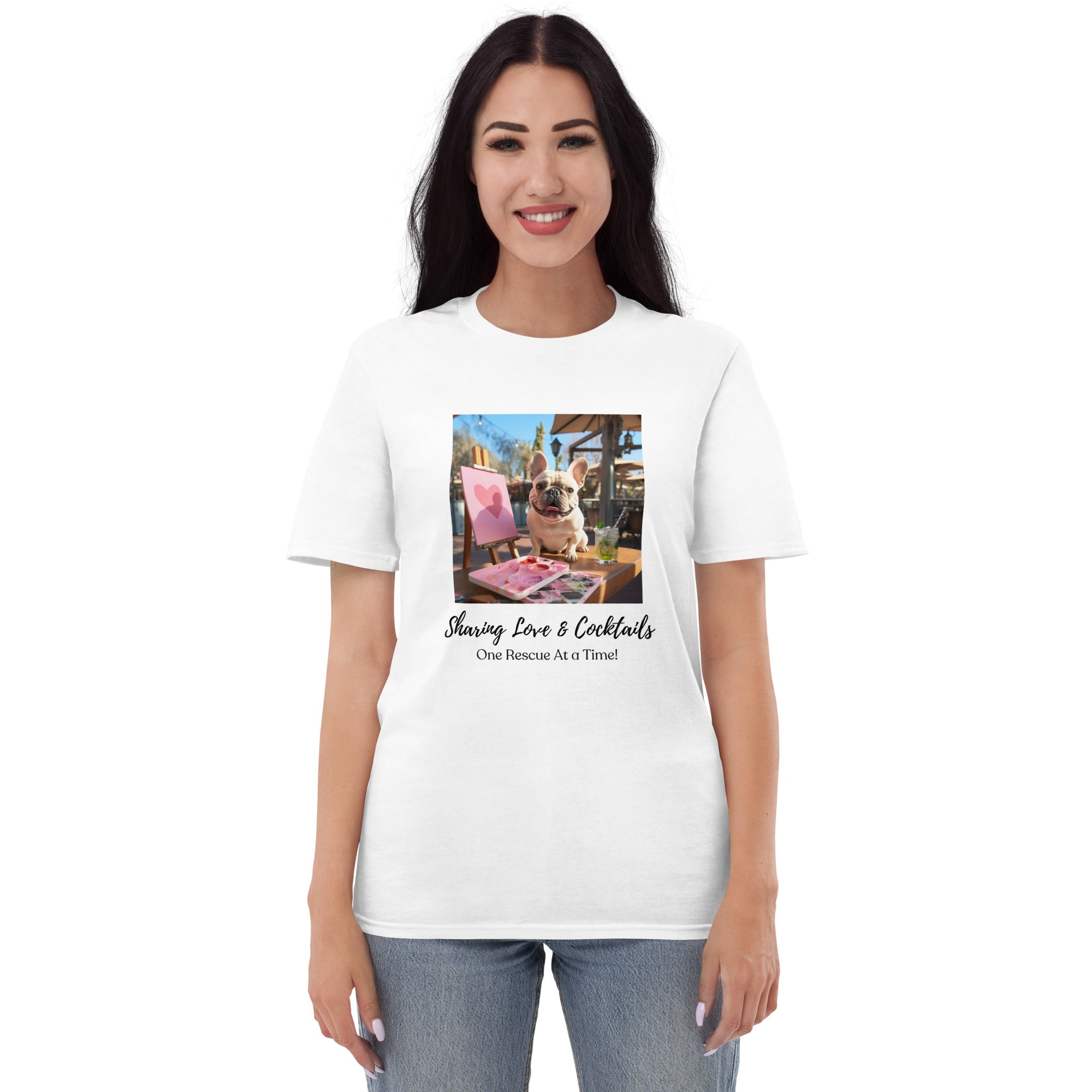 Short-Sleeve T-Shirt - Sharing Love - French Bulldog