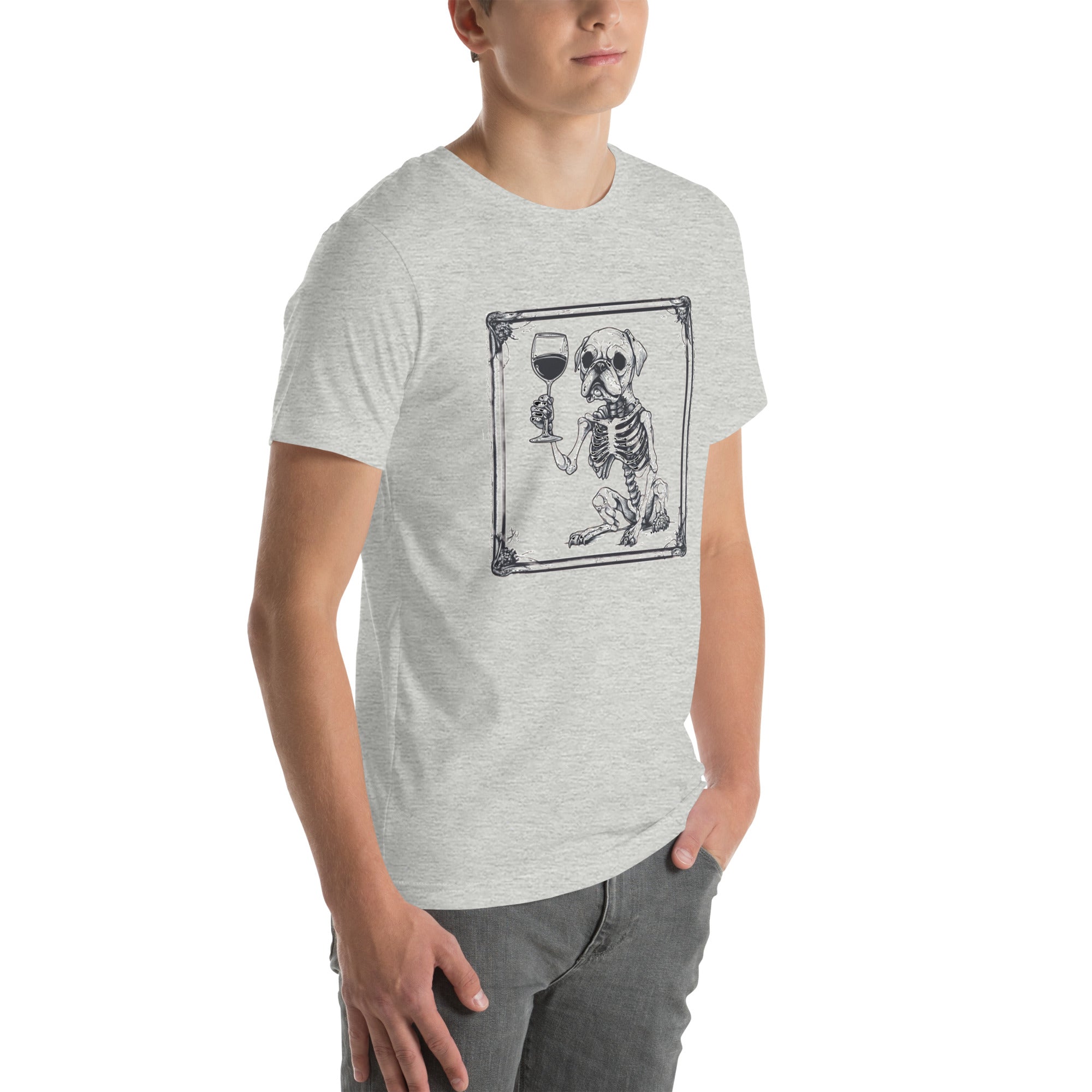 Spooky Sips Bulldog Unisex t-shirt (English)